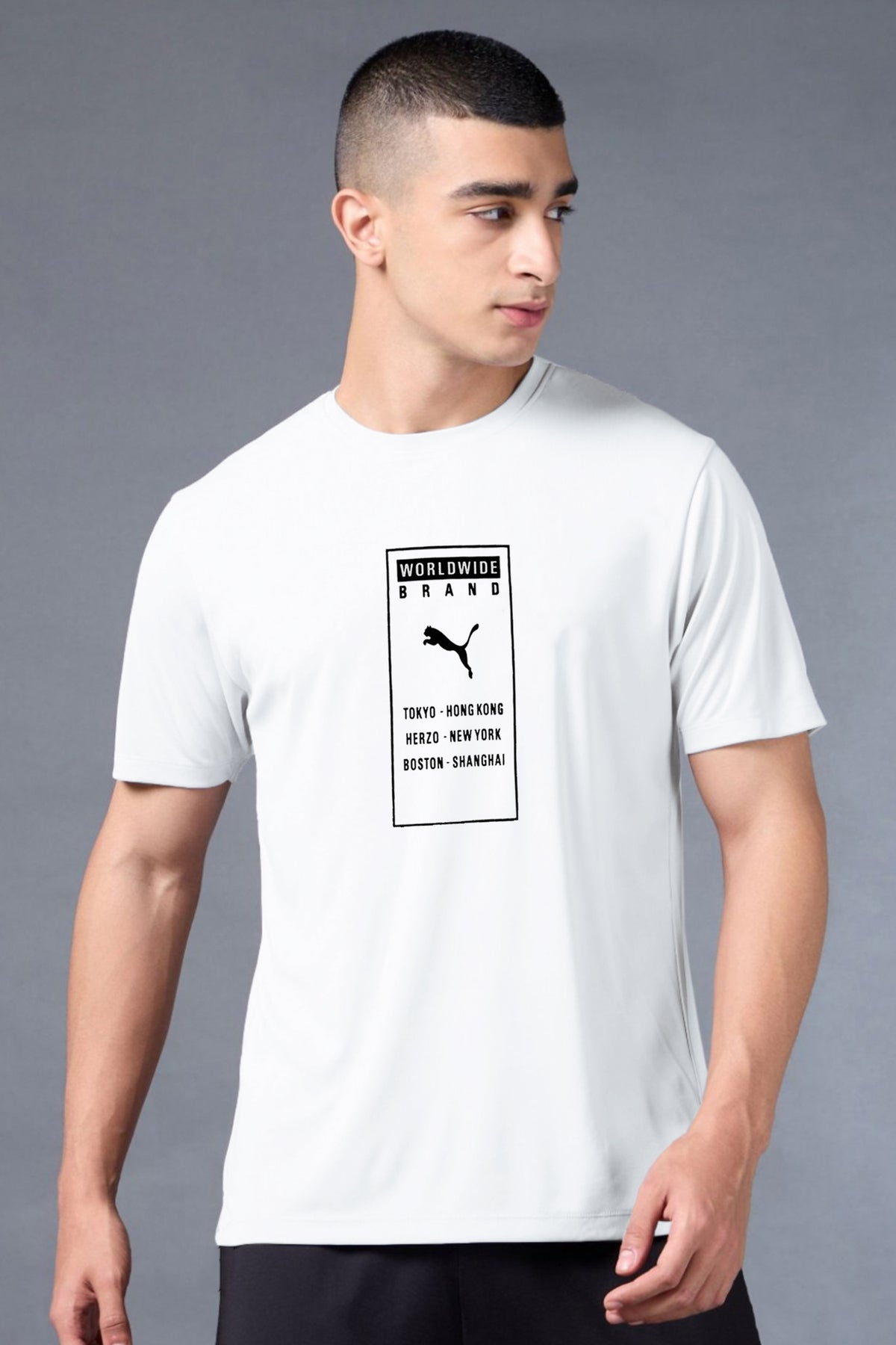 Pma Performance Dry-Fit Tee with Classic Logo In White