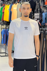Adds Printed Logo Training Dry-Fit Tee In White