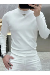 Warm Mock Neck Full Sleeves Men's Sweatshirt