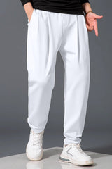 Turbo Comfort Front Plate SlimFit Trouser In White