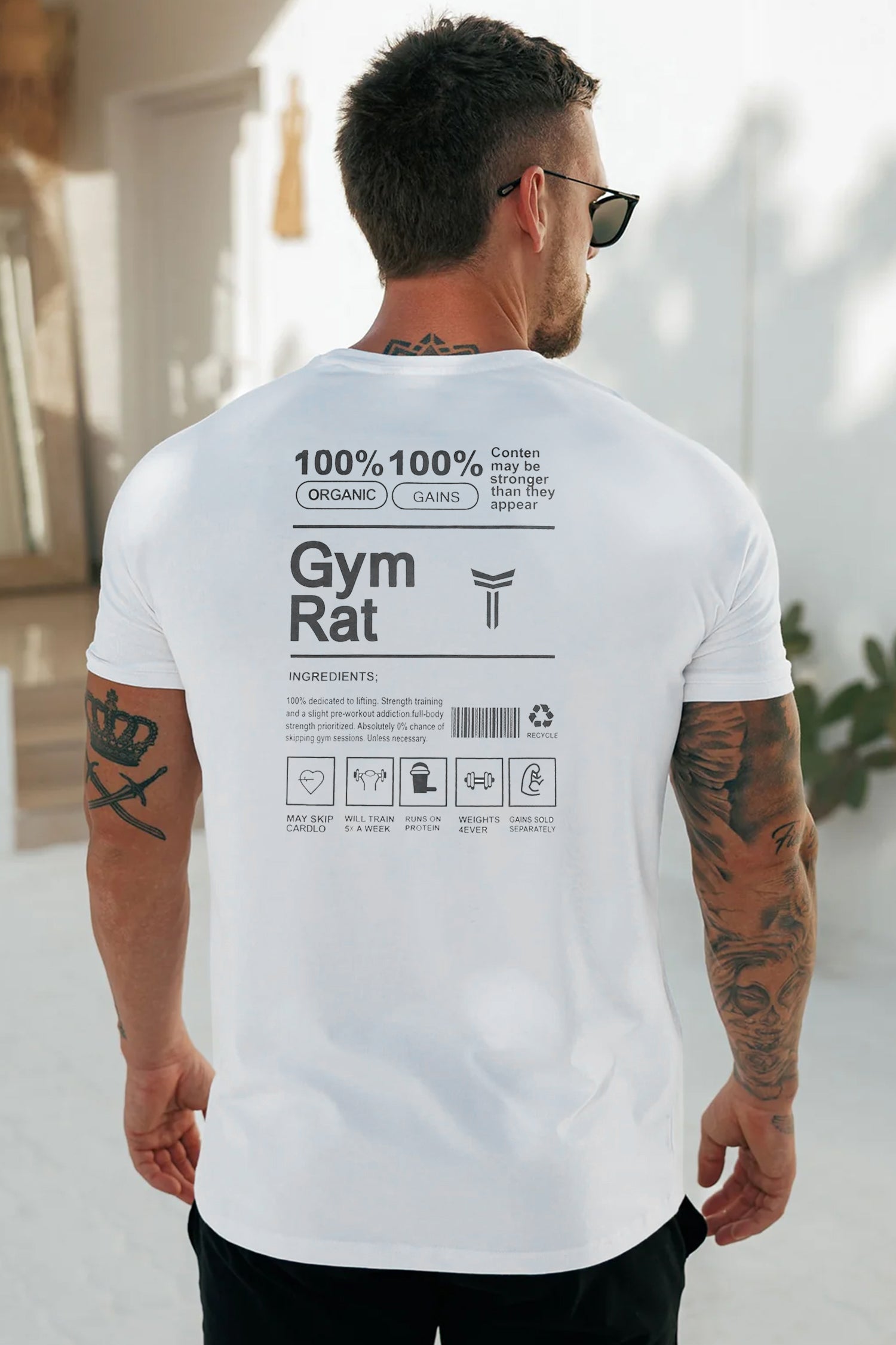 Turbo 'The Gymrat Manifesto' Graphic Performance Dry-Fit Tee