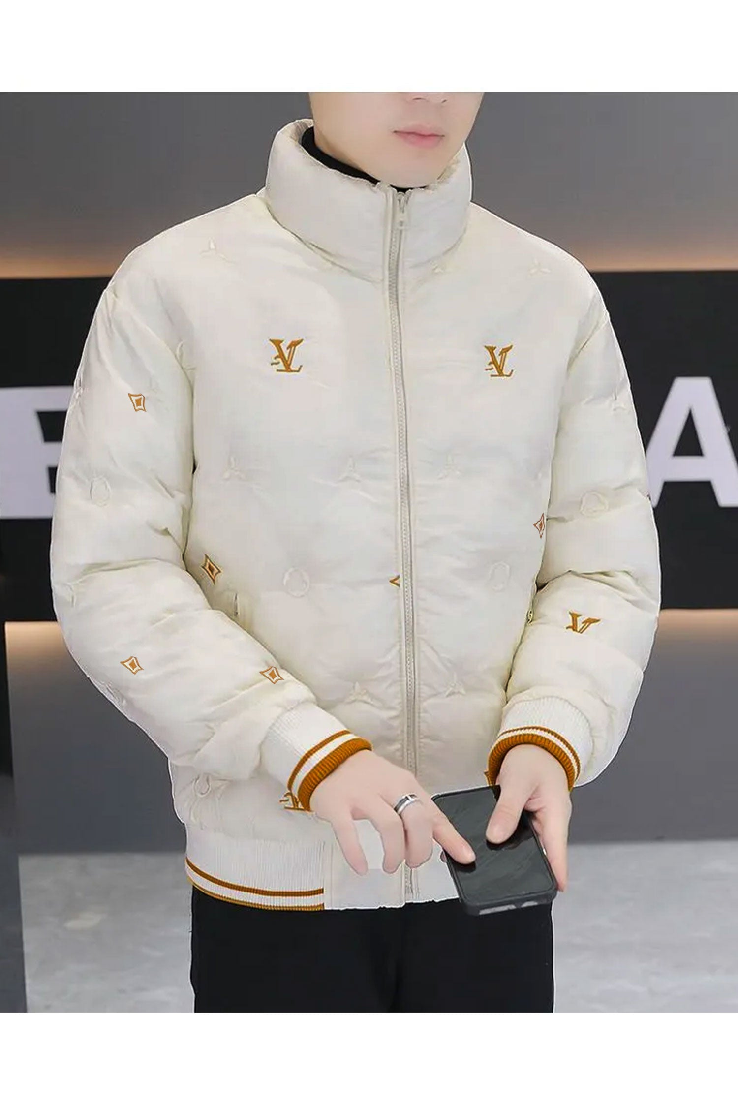 Luis Vten Embossed Branding Imported Puffer Jacket