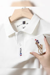 Rph Lren Polo Big Pony Men's Polo Shirt In White