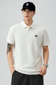 Turbo Jacquard Pattern Men's Polo T-Shirt