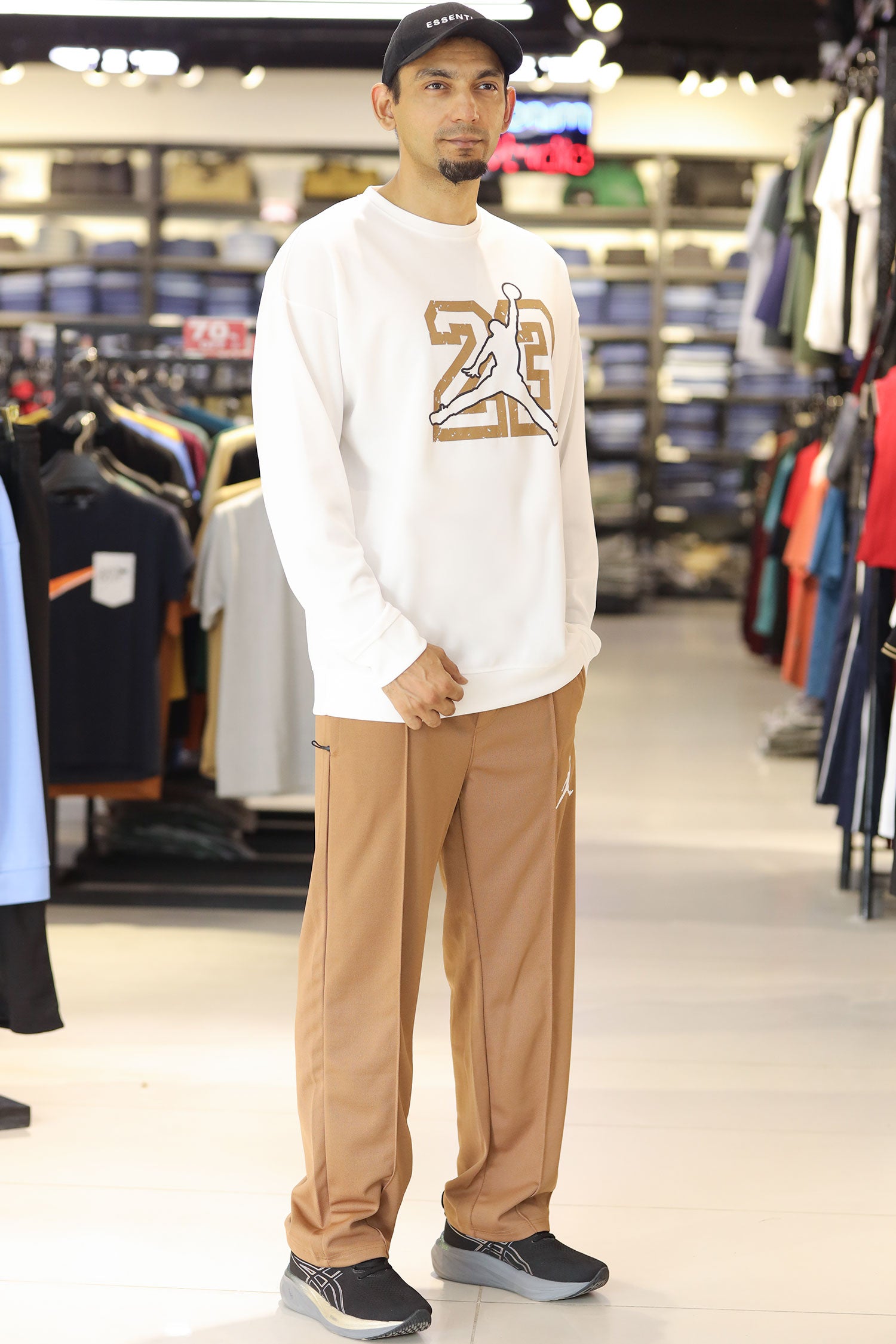 Jrdn Flight Essential Oversized Round Neck Tracksuit