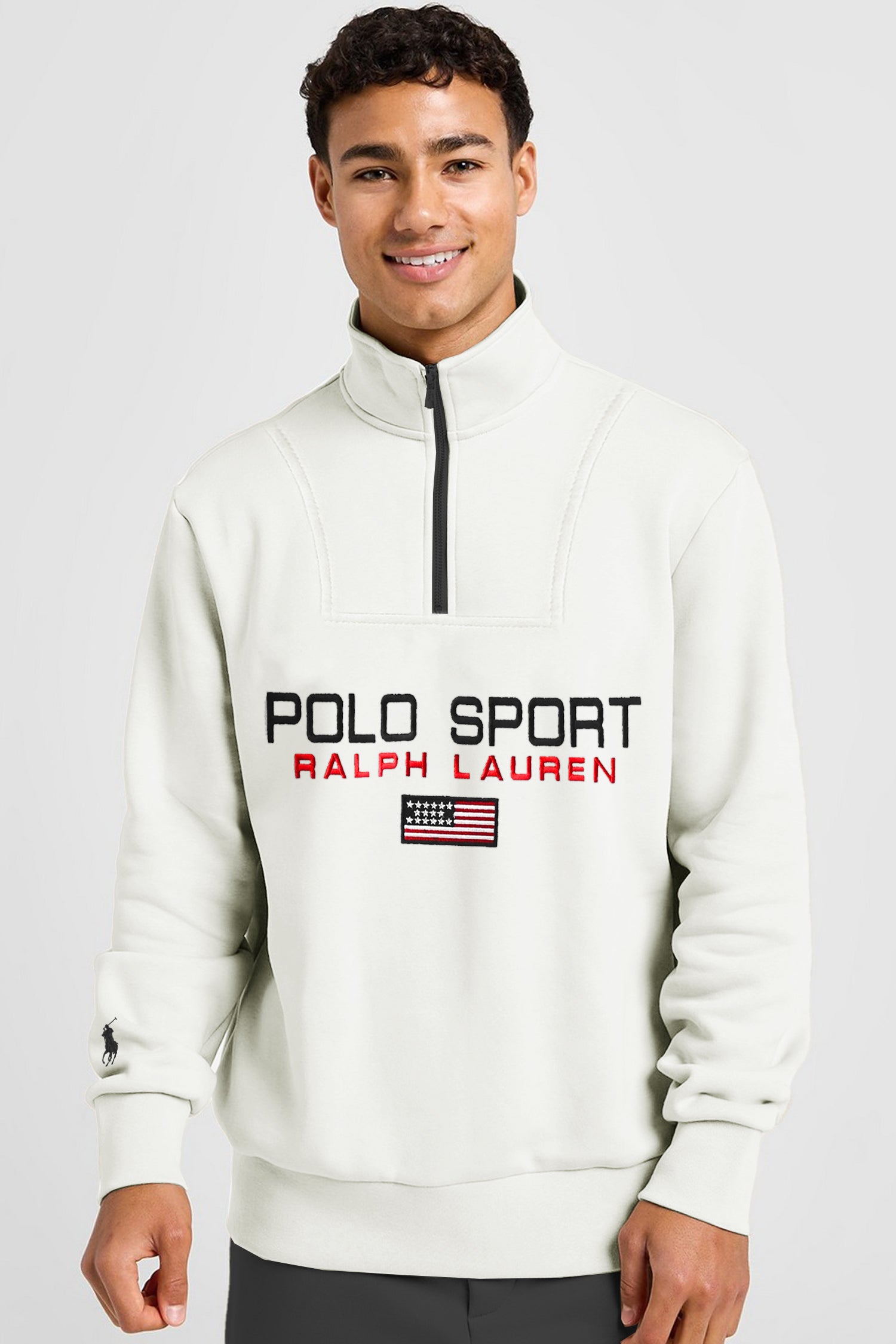 Polo RL Sport Half Zip Full Sleeves Men's Sweatshirt