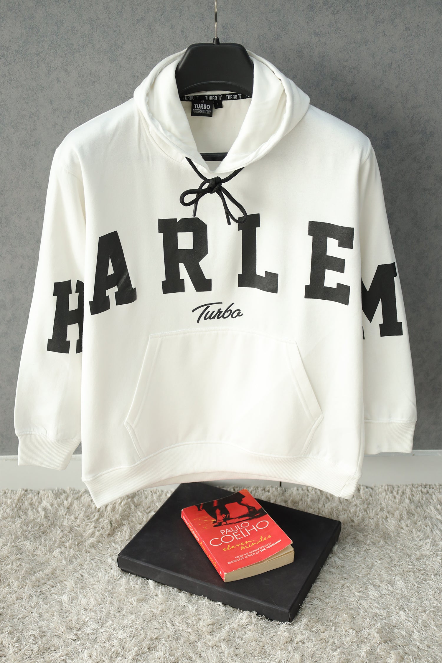 Turbo Harlem Signature Slogan Fleece Hoodie