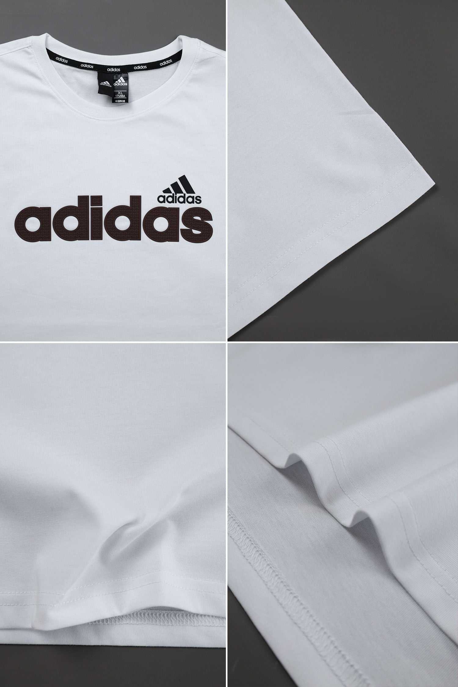 Adds Essentials Linear Imported Round Neck T-Shirt