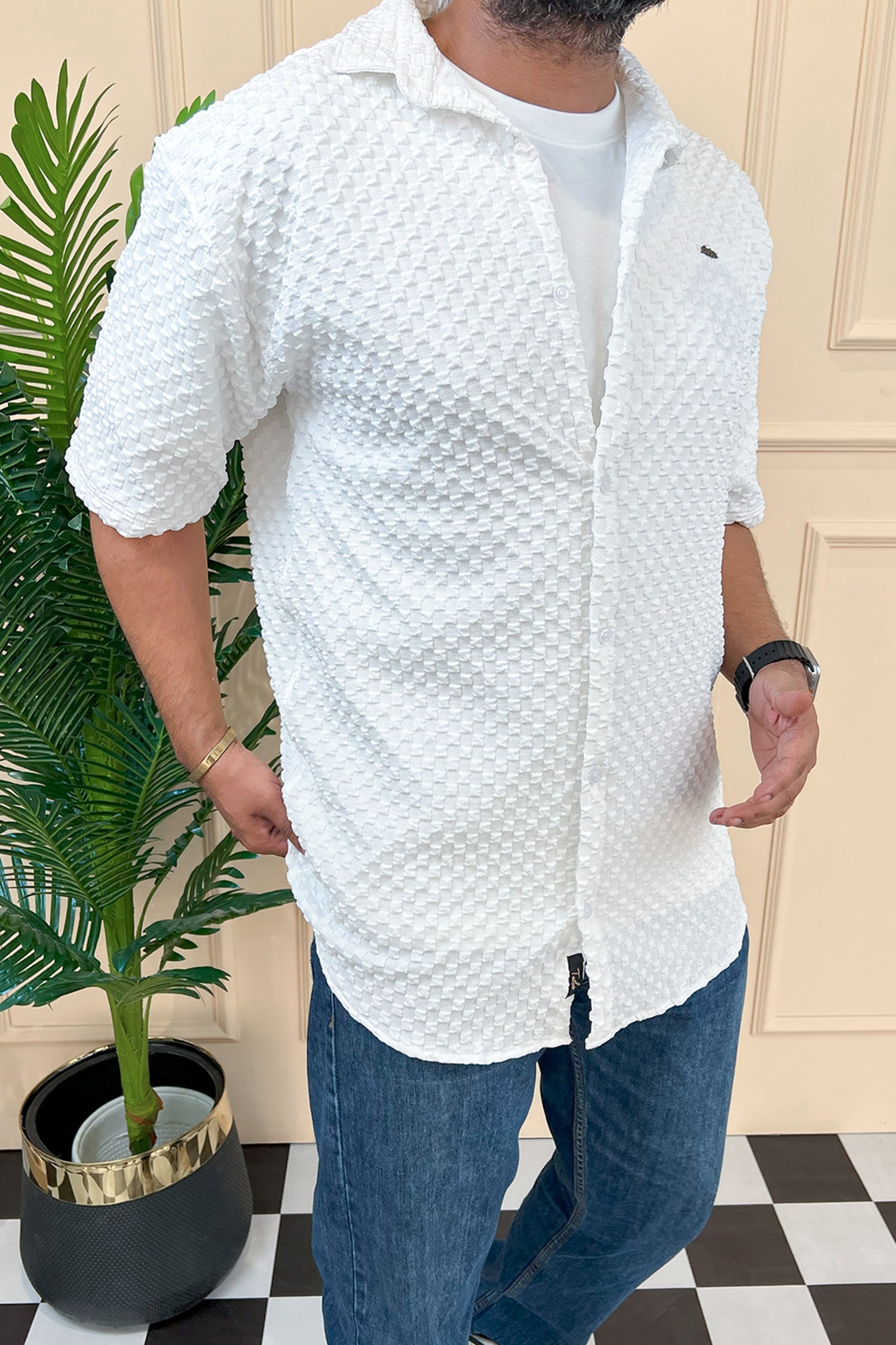 Turbo Popcorn Cuba Waffle Casual Shirt