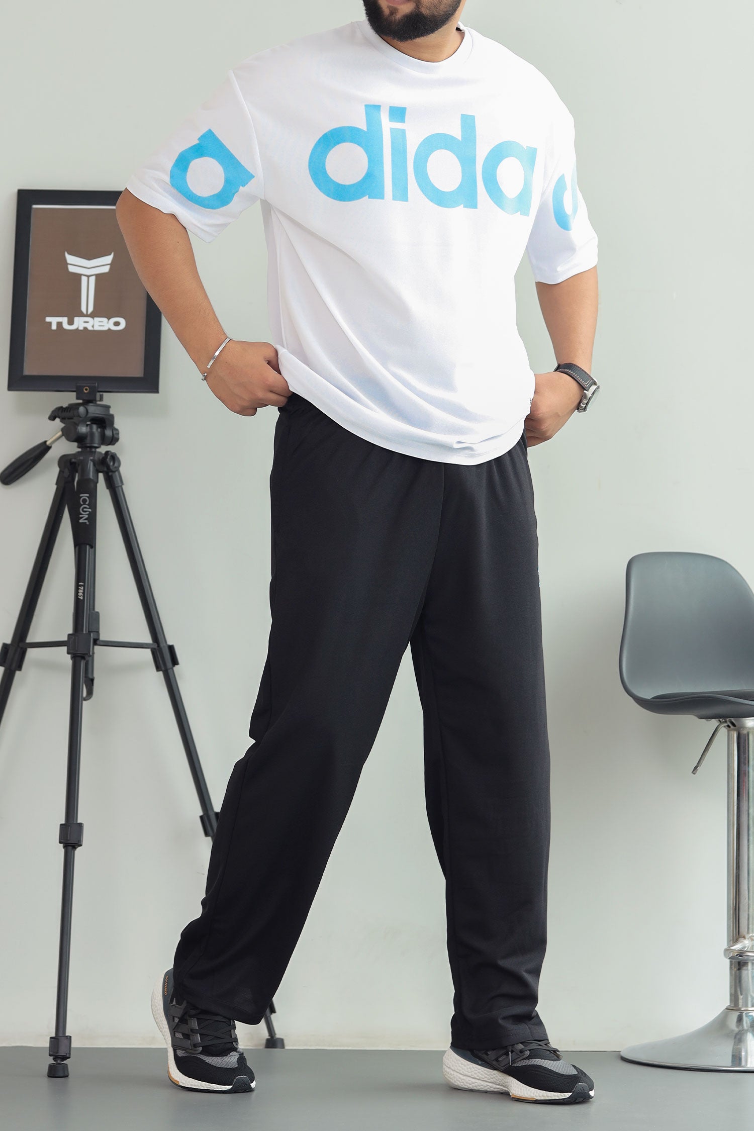 Adds Drop Shoulder Quick-Dry Tracksuit In White