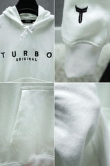 Turbo Original Signature Fleece Hoodie In White