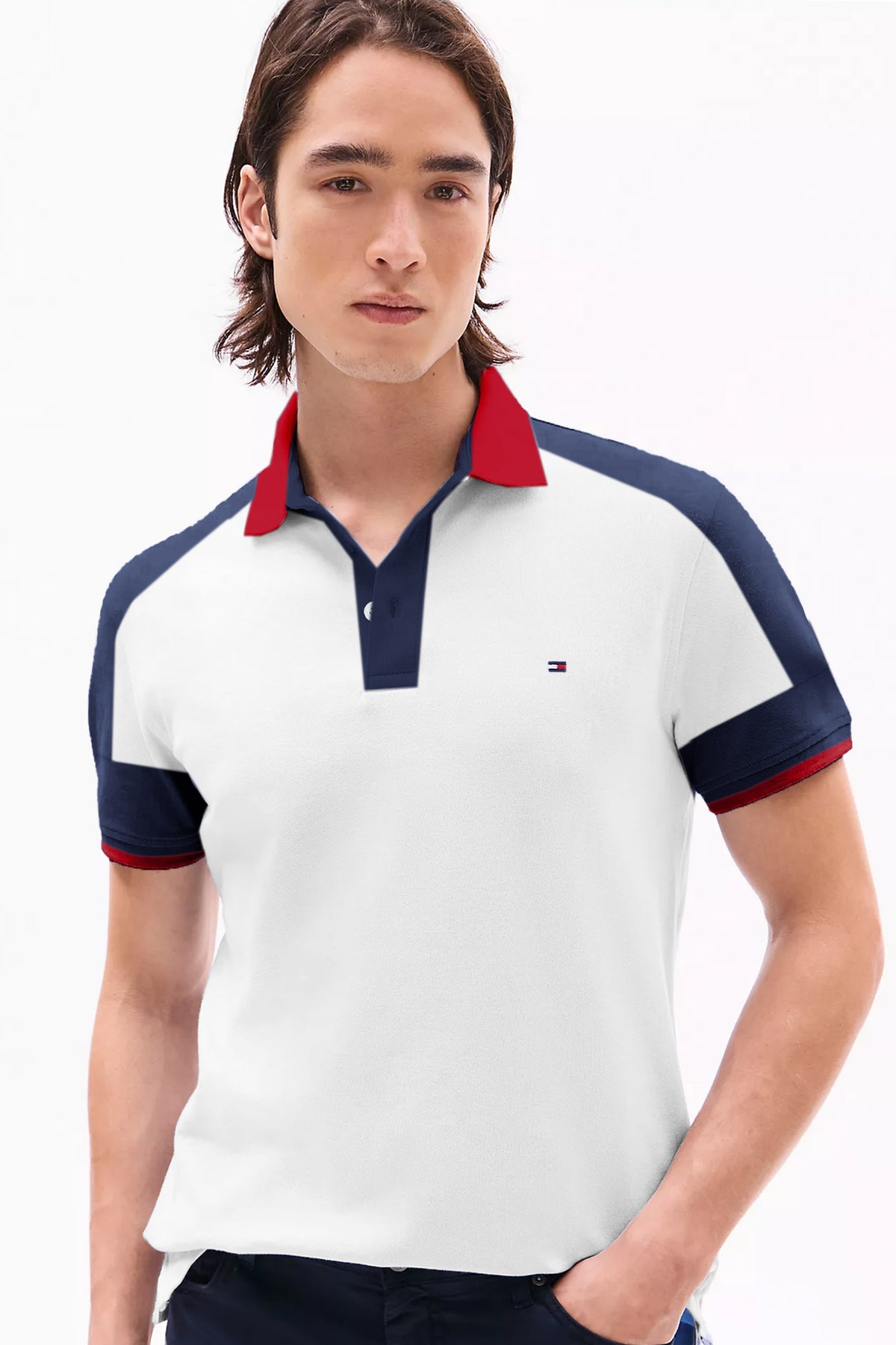 Tomy Signature Dual Tone Men's Polo Shirt