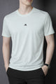 Mens Quiet Comfort Round Neck T-shirt In White