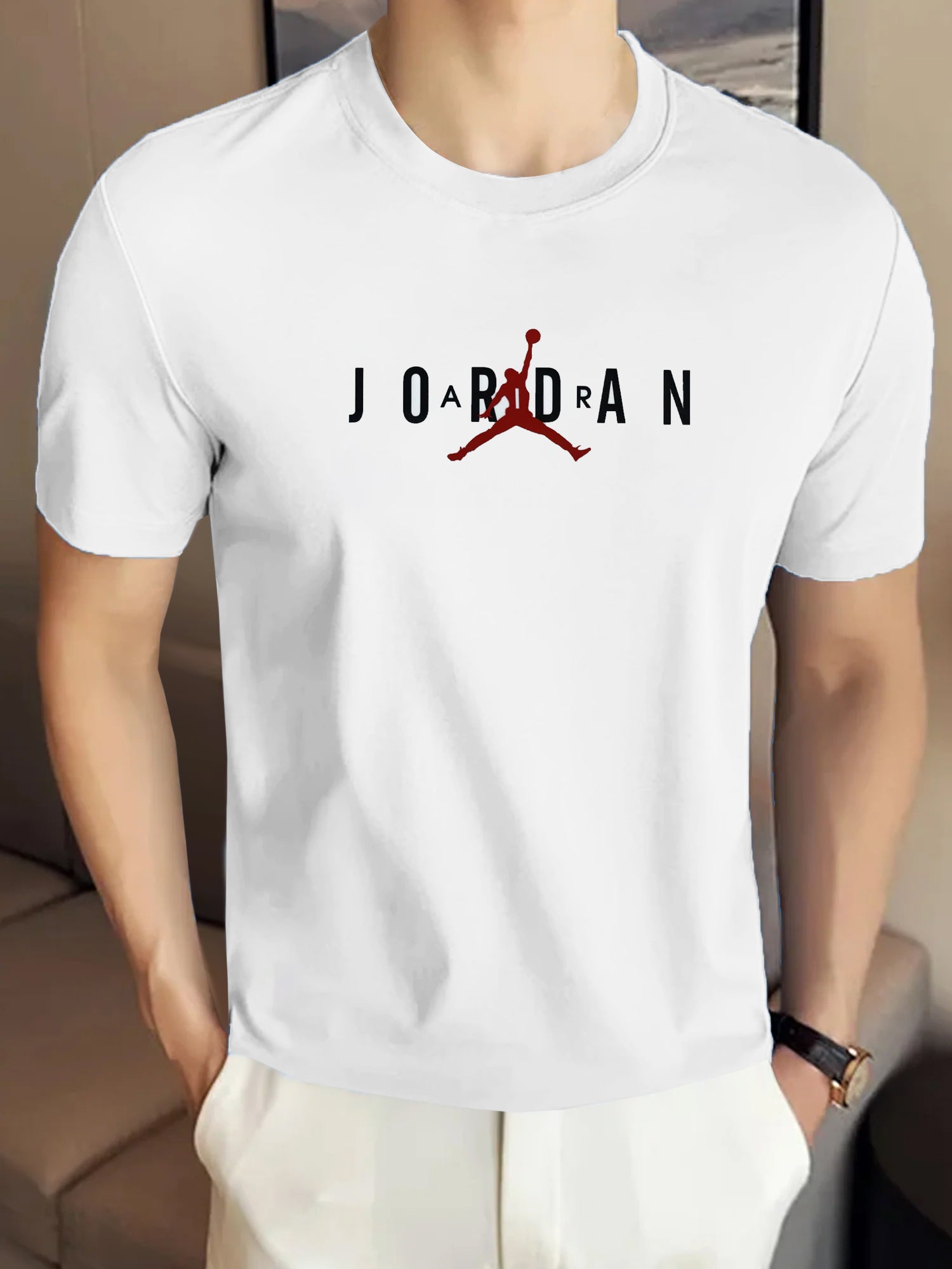 Jrdn Air Jumpman Stretch Round Neck T-Shirt