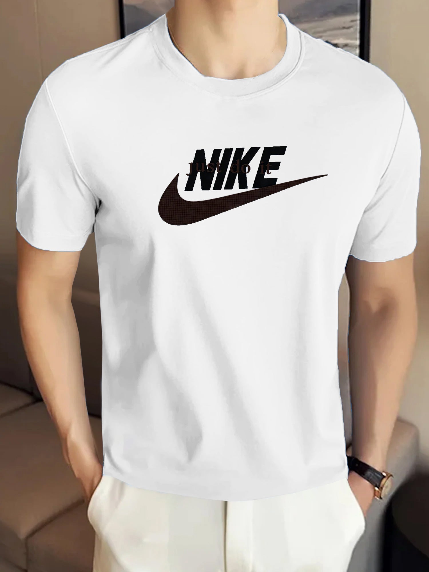 Nke Signature Jst Do It Imported Round Neck T-Shirt