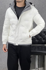 Contrast Tone Sides Padded Imported Puffer Jacket