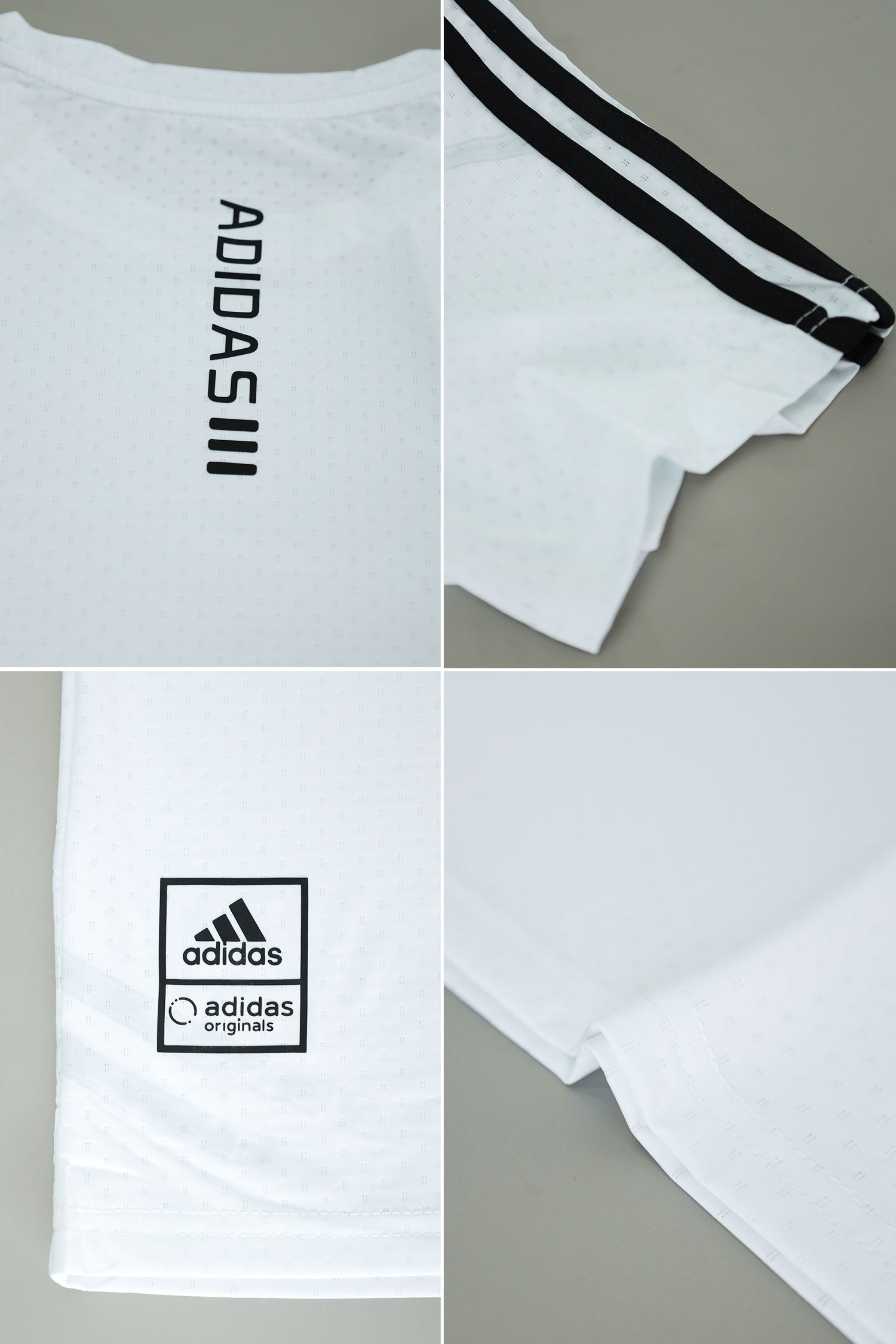 Adds Side 3 Stripes Training Mesh Dry-Fit Tee