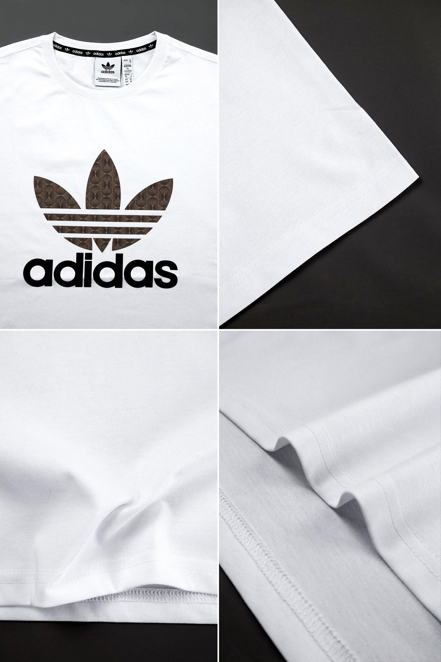 Adds Blend Trefoil Round Imported Neck T-Shirt