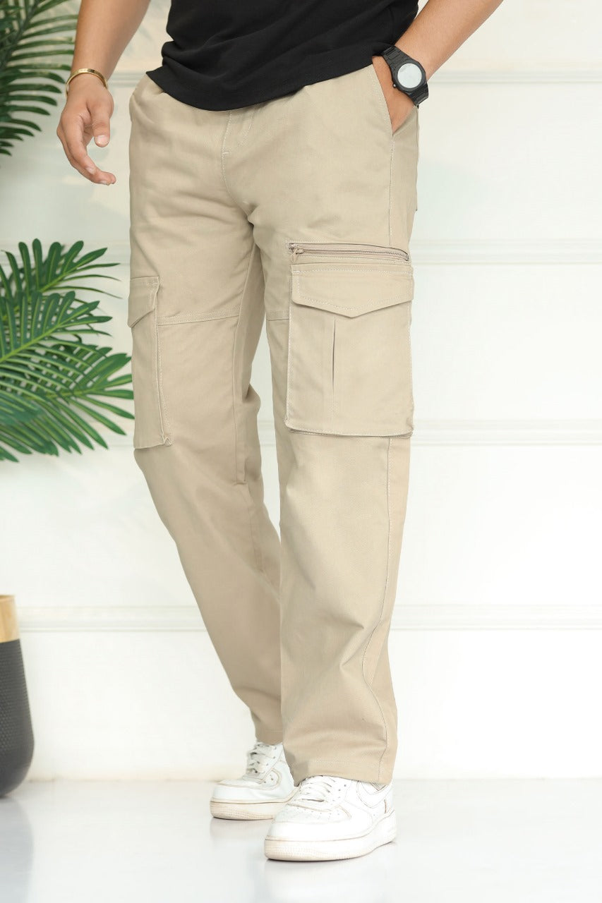 Turbo 'Recon' Division Zip-Detail Loose Bottom Cargo Trouser