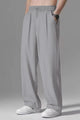 Relaxed Straight Baggy Loose Bottom Trouser in Gray