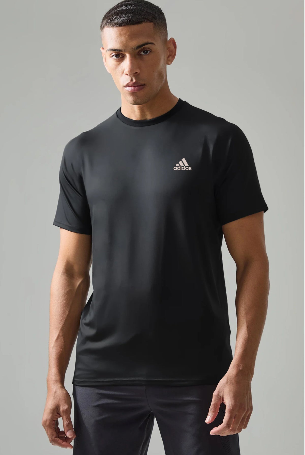 Adds Reflector Logo Branded Dry Fit Tee In Black