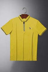 Turbo Polo Club Zipper Placket Men's Polo Shirt