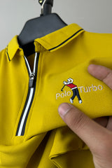 Turbo Polo Club Zipper Placket Men's Polo Shirt