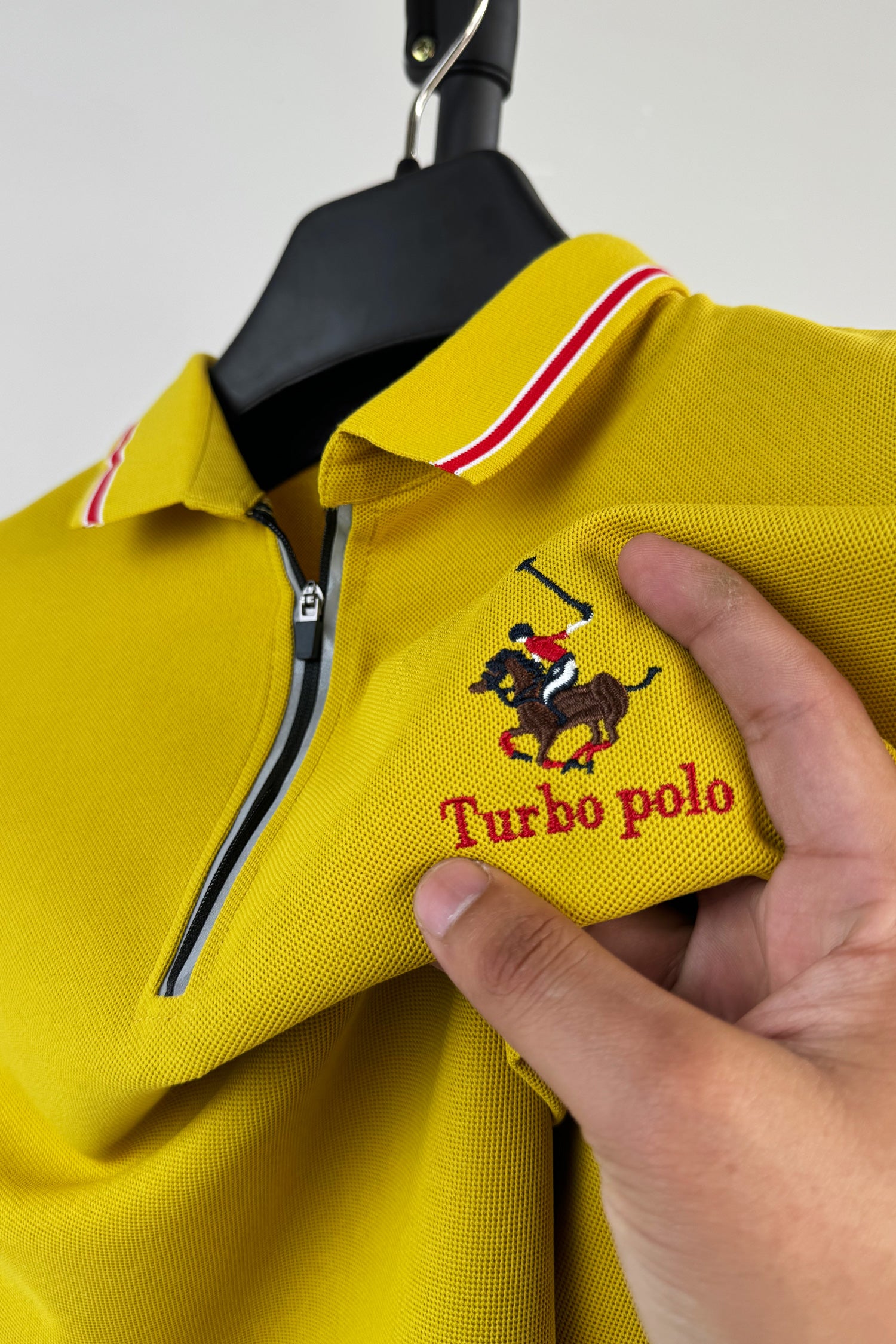 Turbo Polo x R/L Zip Collaered Men's Polo Shirt