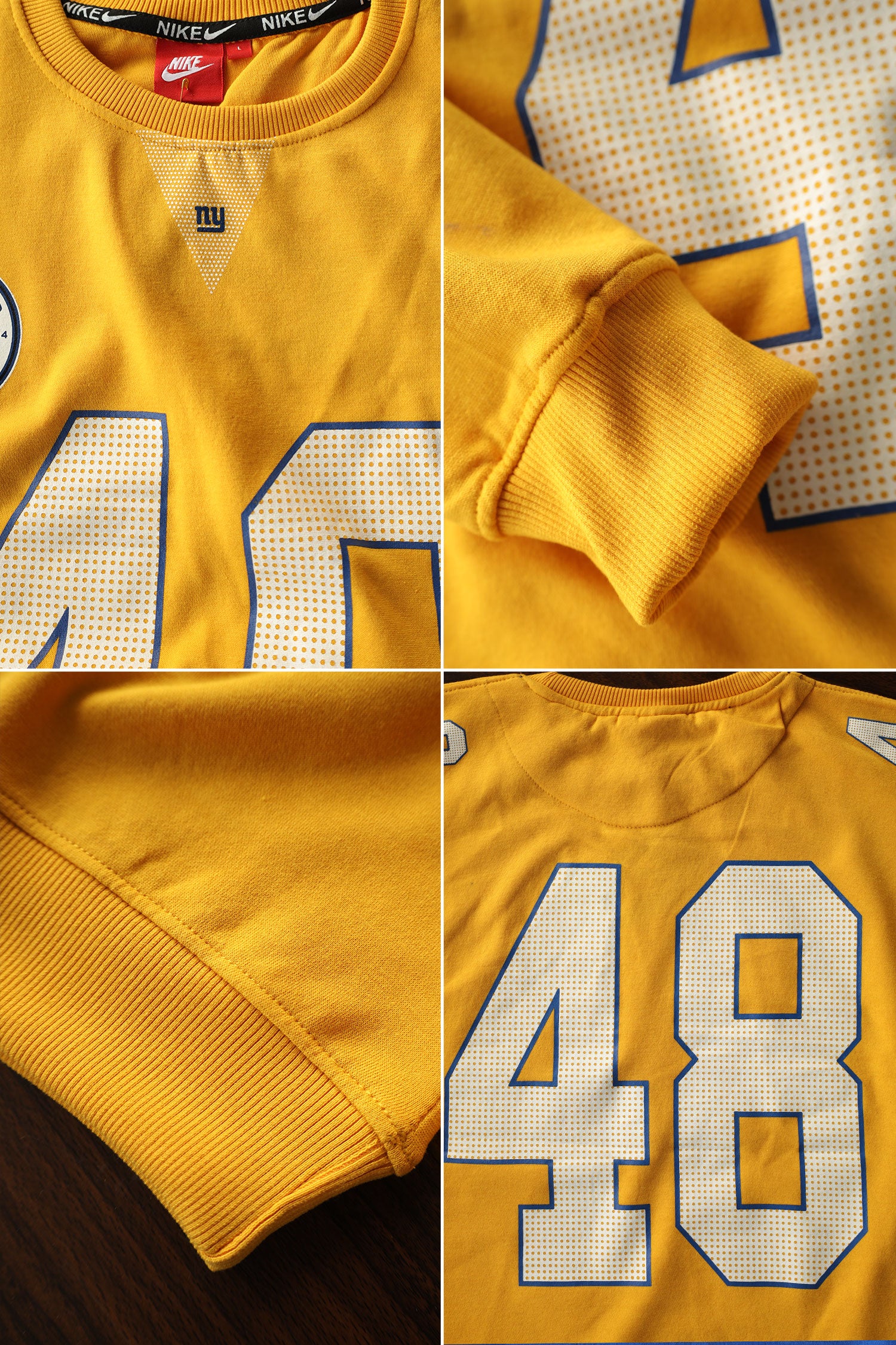 Nke Crew Neck Full Sleeves Men's Sweatshirt In Yellow