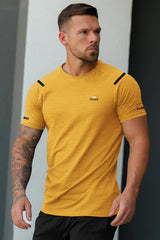 Turbo Sport Shoulder Striped Breathable Dry-Fit Tee