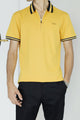 Turbo Contrast Tone Zip Collar Men's Polo Shirt