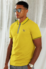 Turbo Polo Club Zipper Placket Men's Polo Shirt