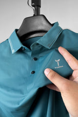 Turbo Technical Detailed Stitchless Men's Polo Shirt In Sea Green
