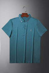 Turbo Technical Detailed Stitchless Men's Polo Shirt In Sea Green