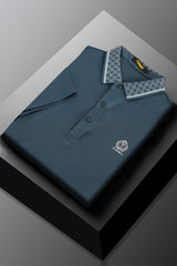 Turbo Vintage Butterfly Crisp Stitchless Men's Polo Shirt In Zink