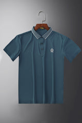 Turbo Vintage Butterfly Crisp Stitchless Men's Polo Shirt In Zink
