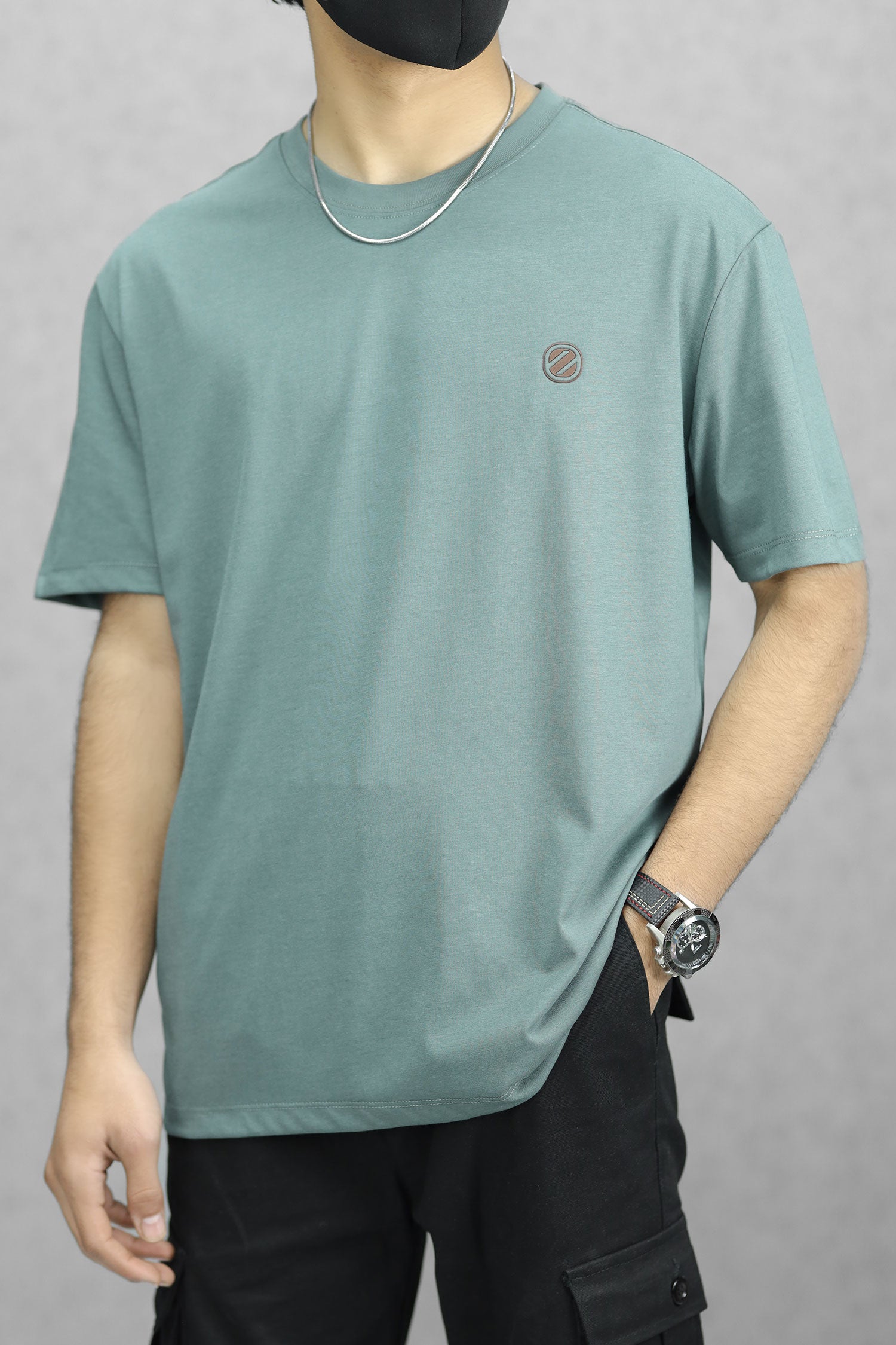 Detailed Comfort Imported Round Neck T-Shirt