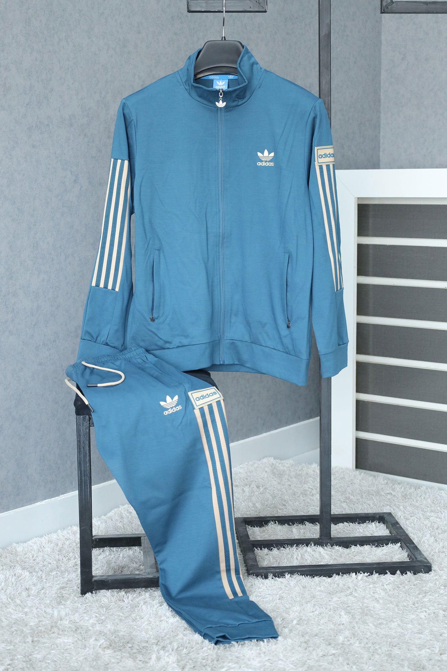 Adds Premium Pattern Sportswear Men Zipper Tracksuit