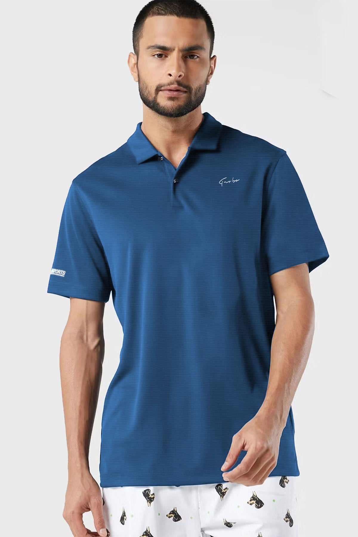 Turbo imp lightweight breathable dryfit Polo in Zink