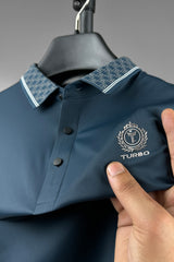 Turbo Vintage Butterfly Crisp Stitchless Men's Polo Shirt In Zink