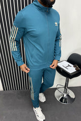 Adds Premium Pattern Sportswear Men Zipper Tracksuit