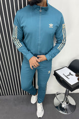 Adds Premium Pattern Sportswear Men Zipper Tracksuit