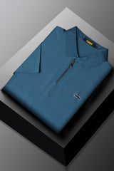 Turbo Holiday Outfit Stitchless Zip Style Men's Polo Shirt In Zink