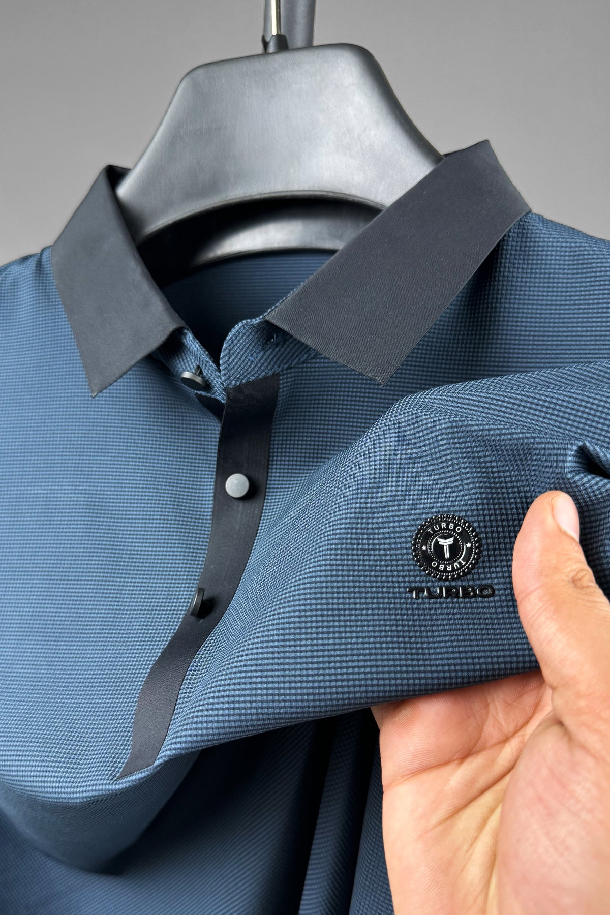 Turbo Vintage Crisp Textured Men's Polo Shirt