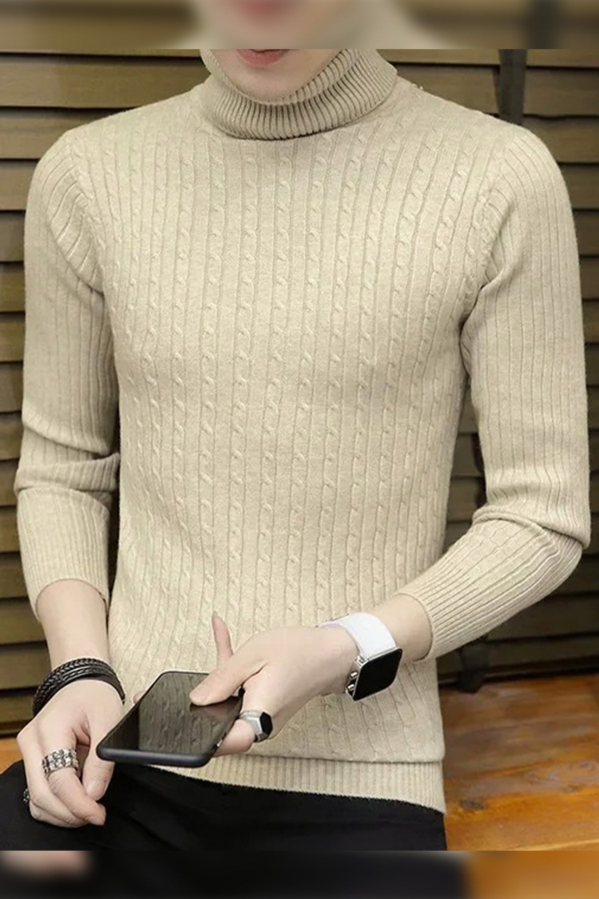 Winter Pullover Turtel High Neck