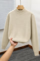 Turbo Clean Aesthetic Texture Style Imported Men's Sweater In Beige