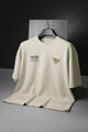 Turbo "Saltrock" Back Design Oversize Tee In Beige