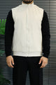Turbo stand-up collar Imported Puffer Men's Gilet In Beige