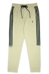 Turbo Straight Side Stripes Dry-FiT Sportswear Trouser in Beige