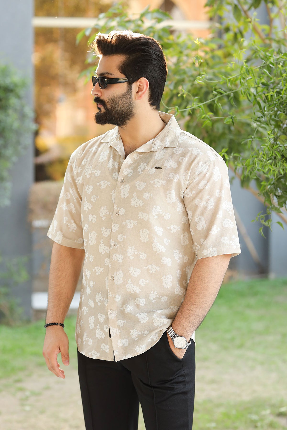 Turbo Rich Floral Printed Casual Shirt